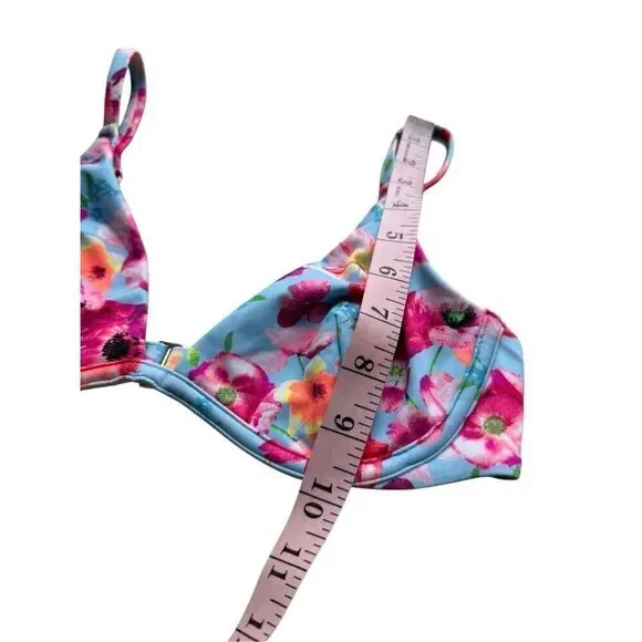 Victoria’s Secret Multicolored Floral Underwire Bikini top size S/32C - Picture 7 of 7